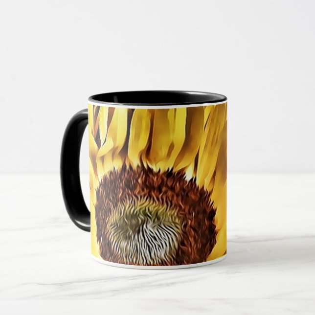 Stora djärva solrosor mugg (Framsida vänster)