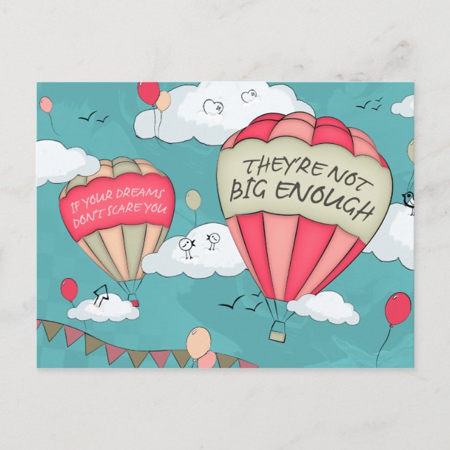 Stora drömmar vykort (Framsida)