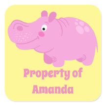 Stora etiketter för flickor