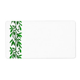 Stora etiketter på olevande Löv-vinkonst Fraktsedel