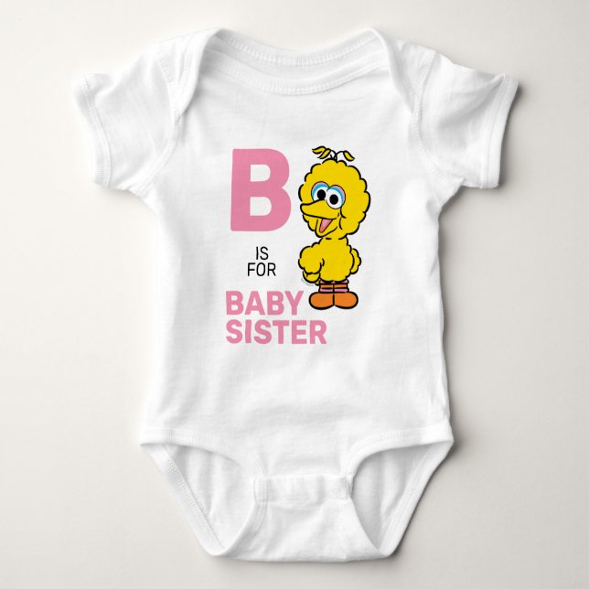 Stora Fågeln | B är för Lillasyster T Shirt (Framsida)