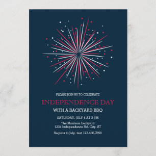 Stora Fireworks 4:e juli-inbjudan Inbjudningar
