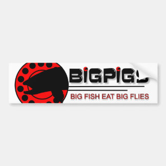 Stora fiskar äter stora flugor bildekal