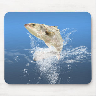 stora fiskar som hoppar ut från vatten musmatta