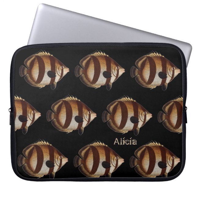 Stora fiskens Personlig Laptop sleeve (Framsidan)