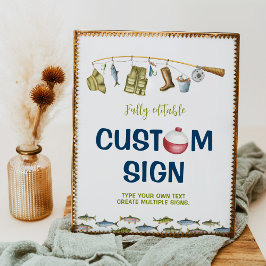 Stora fiskets Födelsedagsfest Bord Poster