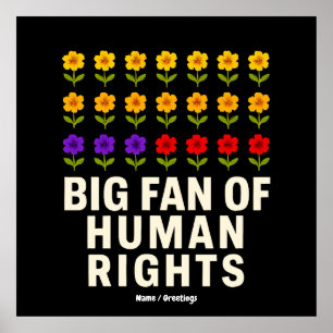 Stora Fläkt i Human Högers stand for Equality Just Poster