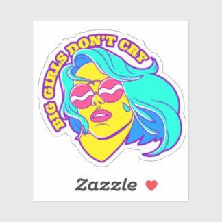 Stora flickor gråter inte dekal