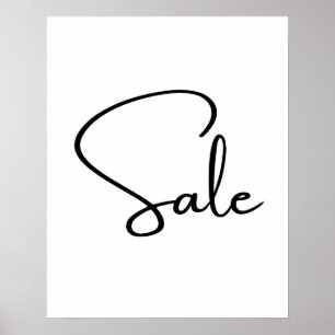 Stora försäljningsskyltar, Boutique Sale Poster