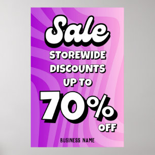 Stora försäljningsskyltar med Business Namn, Poste Poster