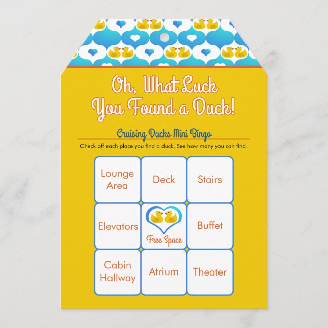 Stora förtryckta Märkre av Ankor med Bingo (Framsida)