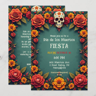 💀 stora förväntningar 🎉 Día de los Muertos Inbjudningar