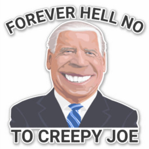 STORA FUNNY CREEPY JOE BIDEN DECALS KLISTERMÄRKEN