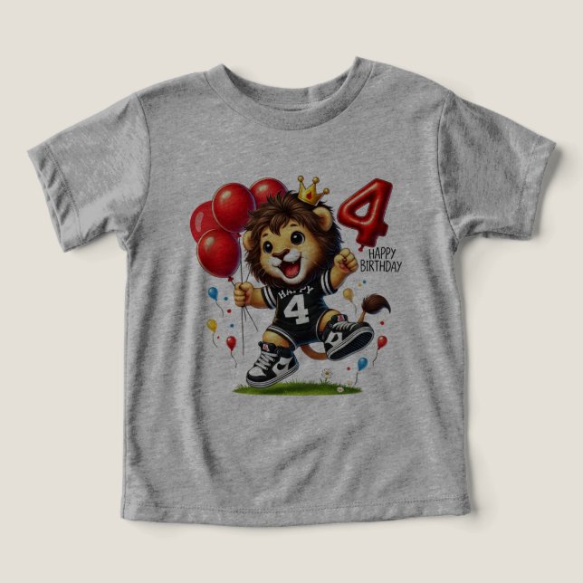 Stora fyra Firande: Elefanten med ballonger T Shirt (Design Framsida)