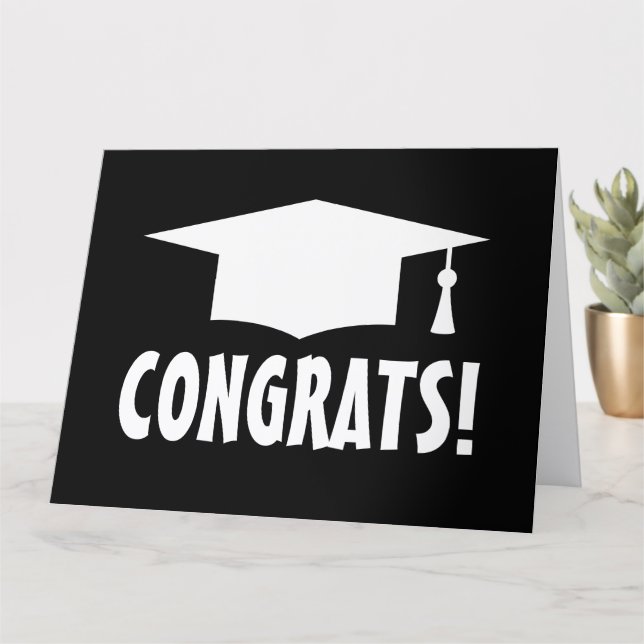 Stora gratulationer examenshälsningskort kort (Liten växt)
