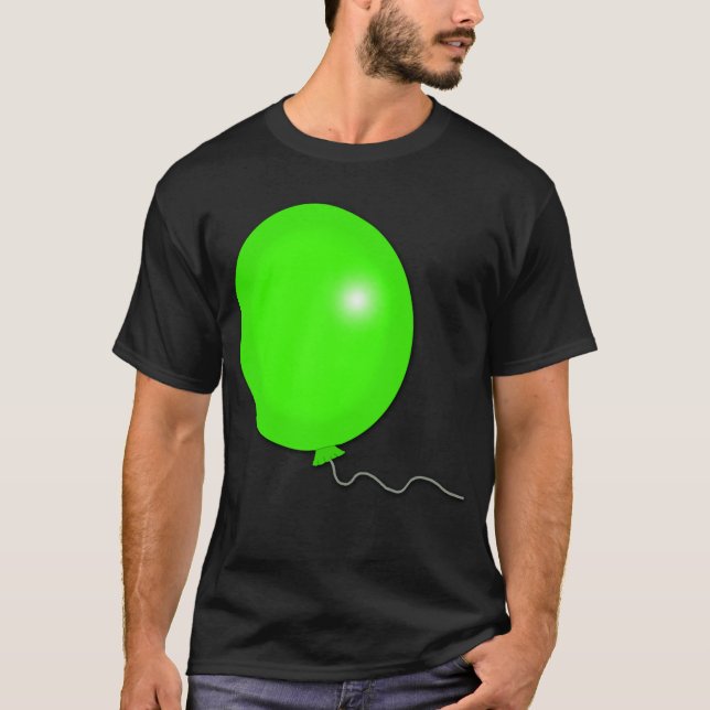 Stora gröna ballongT-tröja, Hoodies, muggar Tee Shirt (Framsida)