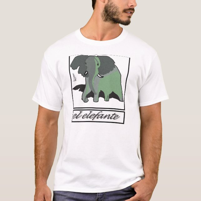 Stora gröna Elefante T-shirt (Framsida)