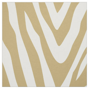 Stora guld Zebra tryck Tyg