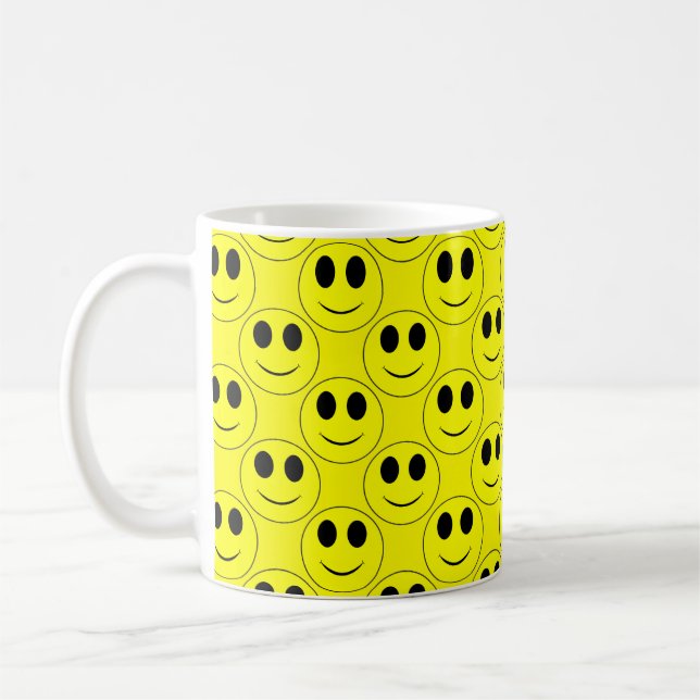 Stora Gulten Ansikte Allover-Coffee Mugg (Vänster)