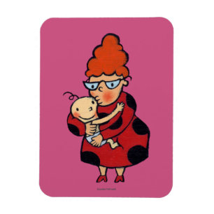 Stora hejkramar från Auntie i rött Magnet