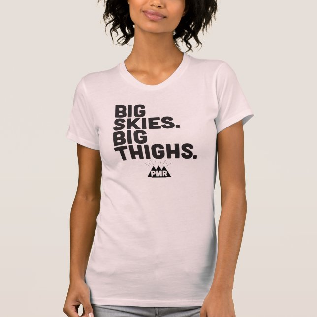 Stora himmlar för PMR, stor lårflickautslagsplats Tee Shirt (Framsida)