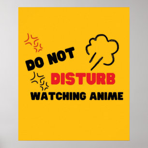 störa inte att titta på animering poster