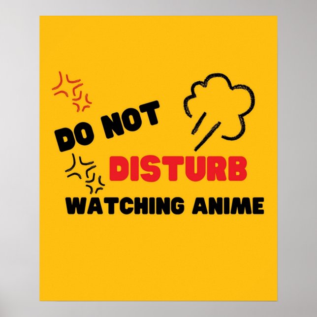 störa inte att titta på animering poster (Framsidan)