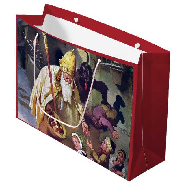 Stora julklappen Krampus Gift Bag (Framsidan Vinklad)