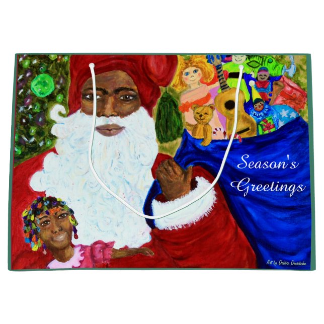 Stora Jultomten Gift Bags - Helgdagar vid jul (Framsidan)