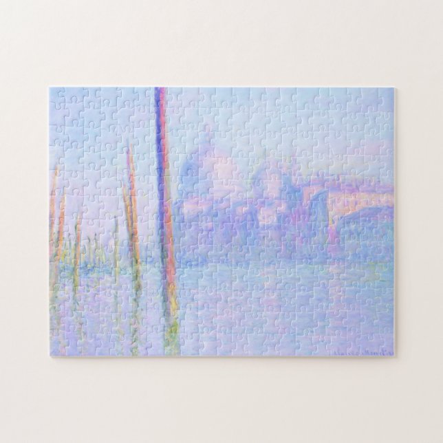 Stora kanalen i Venedig (av Claude Monet) Pussel (Horisontell)
