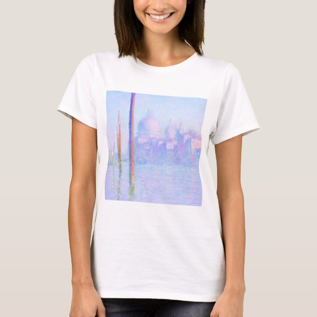 Stora kanalen i Venedig (av Claude Monet) T Shirt (Framsida)