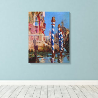 Stora kanalen i Venedig av Edouard Manet Canvastryck