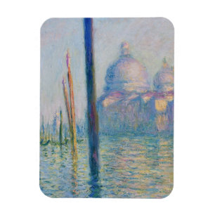 Stora Kanalen Monet Venedig Italien Klassisk Målni Magnet