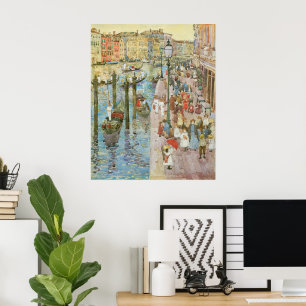 Stora kanalen, Venedig av Maurice Prendergast Poster