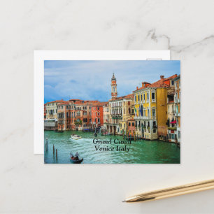 Stora kanalen, Venedig, Italien Vykort
