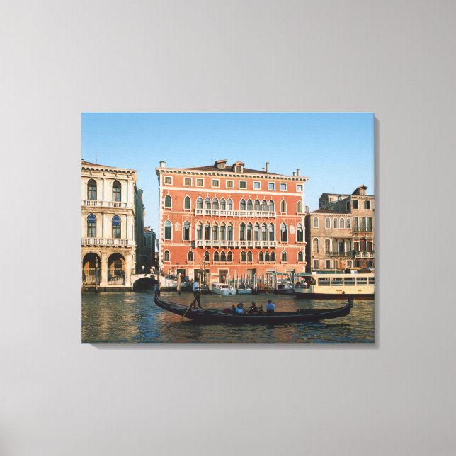 Stora kanalen, Venedig, Veneto, Italien Canvastryck (Framsida)