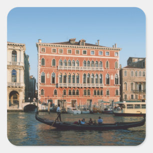 Stora Kanalen, Venedig, Veneto, Italien Fyrkantigt Klistermärke
