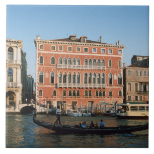 Stora kanalen, Venedig, Veneto, Italien Kakelplatta