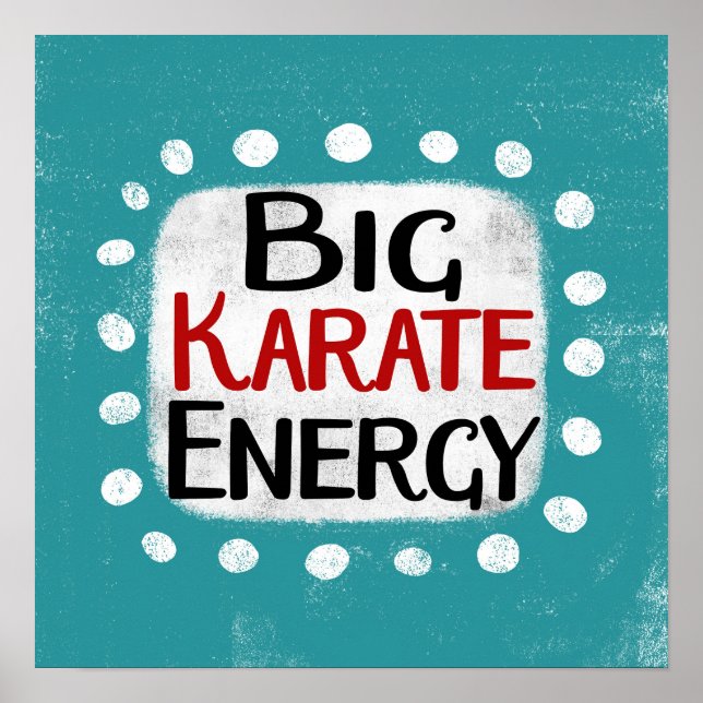 Stora Karate Energy Poster väggkonst (Framsidan)
