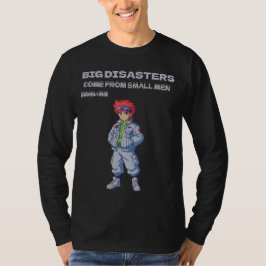 Stora katastrofer kommer från små män t shirt