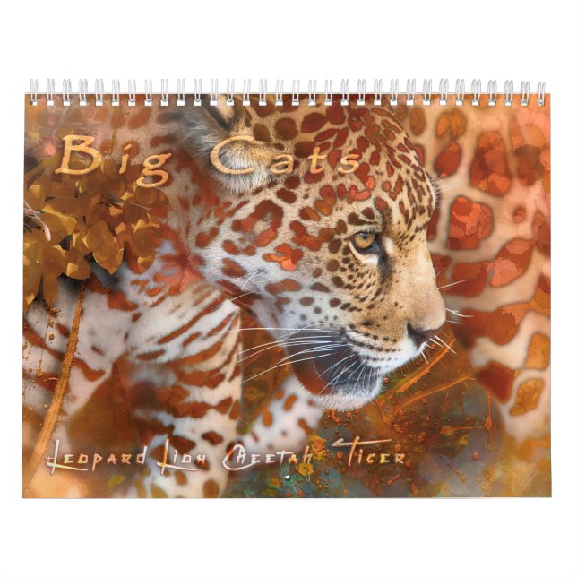 STORA KATTDIUR VILD LIV #1 KONSTKALENDER KALENDER (Omslag)