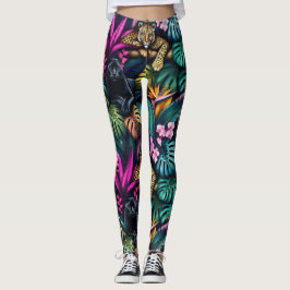 Stora kattdrömmar Sömlös ytmönster Leggings