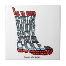 Stora keramiska belägger med tegel med den Kiwiana Kakelplatta