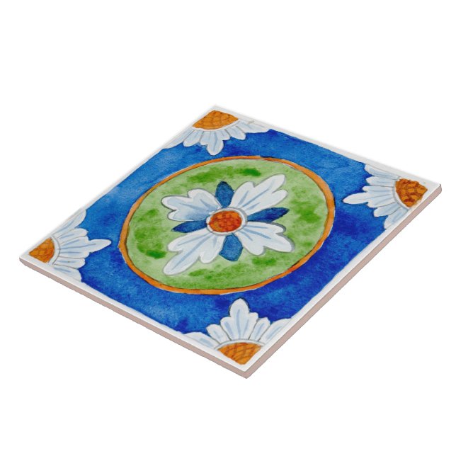 Stora keramiska plattor Sicilian-stil ’Castellamma Kakelplatta (Sidan)