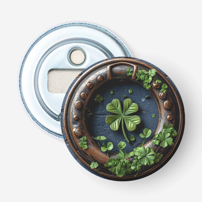 Stora klöver-löv flasköppnare (Framsidan)