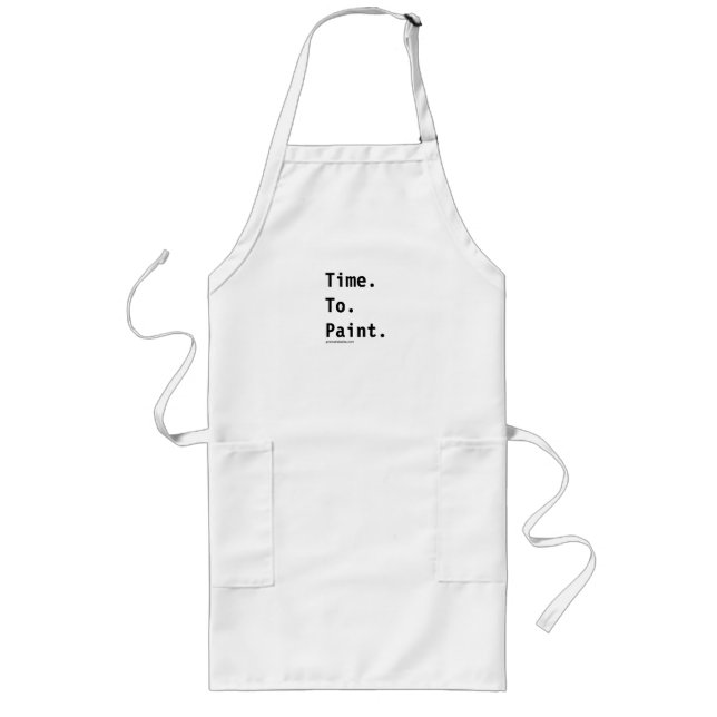 Stora konstnärer som målar förklädet långt förkläde (Framsidan)