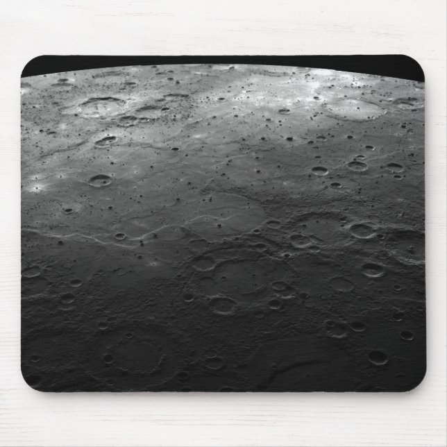 Stora kratrar på planeten Mercury Musmatta (Framsidan)