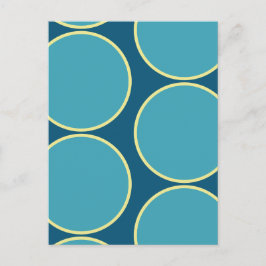 Stora kretsar Abstrakt vykort för design