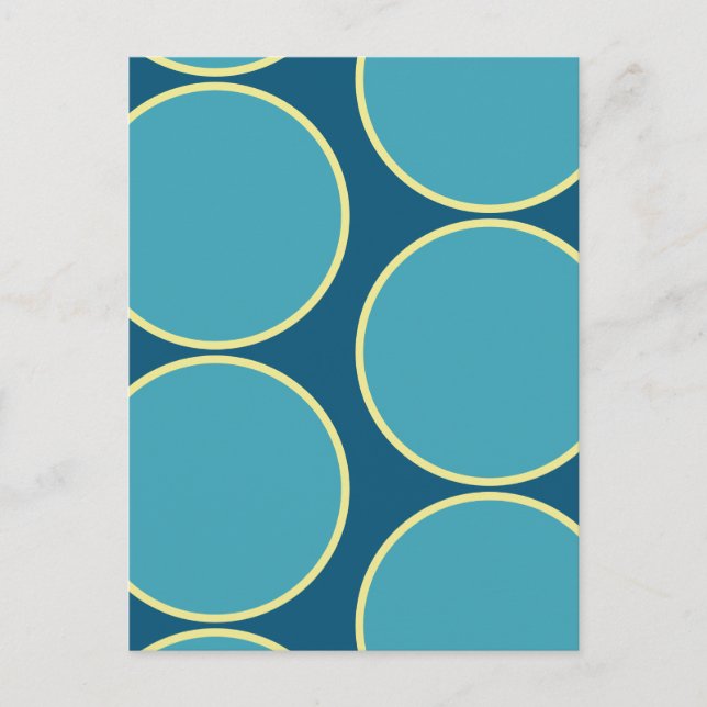 Stora kretsar Abstrakt vykort för design (Framsida)