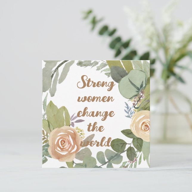 Stora kvinnor förändrar jämställdheten i den åtton inbjudningar (Stående Fram)